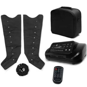 Aparat Profesional de Masaj pentru Picioare – Compresie cu Aer, Presoterapie, Drenaj Limfatic, 6 Programe, 8 Camere, Telecomandaă