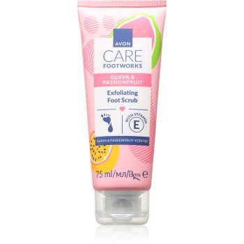 Avon Care Guava & Passionfruit crema delicata pentru exfoliere pentru picioare