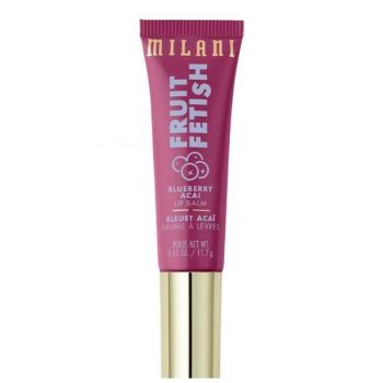 Balsam de Buze Hidratant - Milani Fruit Fetish Lip Balm, nuanta Blueberry Acai, 11.7 g