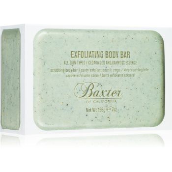 Baxter of California Exfoliating Body Bar Cedarwood & Oakmoss Essence săpun exfoliant pentru corp pentru barbati