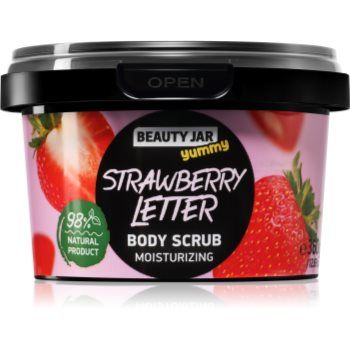 Beauty Jar Yummy Strawberry Letter crema delicata pentru exfoliere cu efect de hidratare