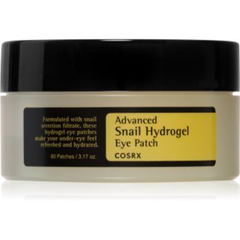 Cosrx Advanced Snail Hydrogel Eye Patch masca hidrogel pentru ochi pentru luminozitate si hidratare