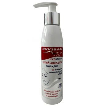Crema Abraziva pentru Fata - Favibeauty cu Echinacea, Germeni de Grau, Argila si Fenicul, 100 ml