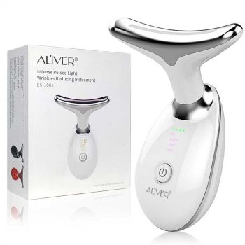 Dispozitiv Facial Profesional Anti-Rid 5 in 1 ,   LED, EMS, Masaj Termic, Lifting  Rejuvenare