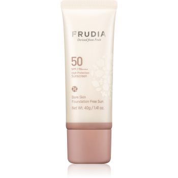 Frudia Sun Bare Skin Foundation fluid protector cu minerale pentru fata pentru uniformizarea nuantei tenului