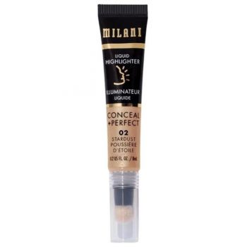 Iluminator Lichid - Milani Conceal + Perfect Liquid Highlighter, nuanta 02 Stardust, 8 ml