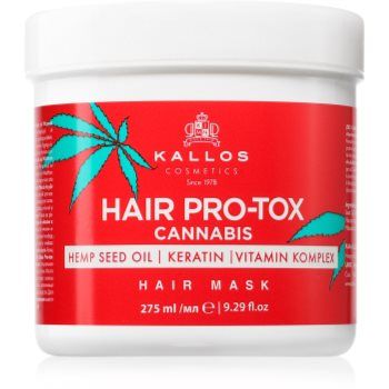 Kallos Hair Pro-Tox Cannabis masca de par regeneratoare cu ulei de canepa