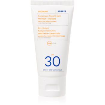 Korres Yoghurt Sunscreen crema de soare pentru fata cu o protectie UV ridicata