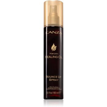 L'anza Keratin Healing Oil Bounce Up Spray elixir regenerant pentru păr cu volum