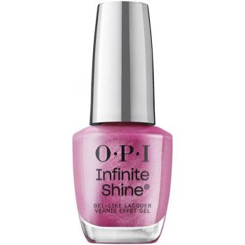 Lac de Unghii cu Efect de Gel - OPI Infinite Shine, Metallic Mega Mix Collection, nuanta Lip Pink Battle, 15 ml