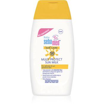 Sebamed Sun Care Baby Multi Protect Sun Milk Ptrotectie solara pentru copii SPF 50+
