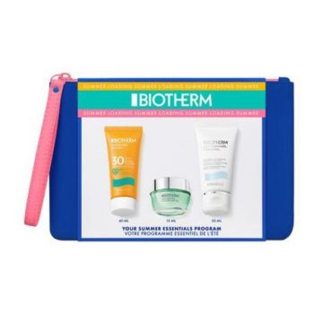 Set Summer Essentials Program, Biotherm ( Gel 15 ml + Lapte corp 50 ml + Crema 40 ml )