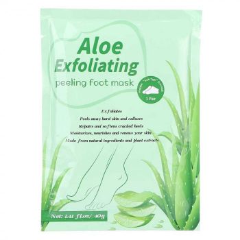 sosete Exfoliante cu Aloe pentru Picioare, Reparare Profunda si Calcaie Fine