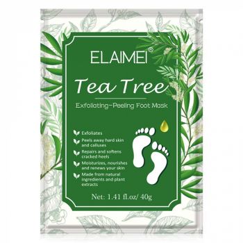 sosete Exfoliante cu Arbore de Ceai verde pentru Picioare si Calcaie Fine