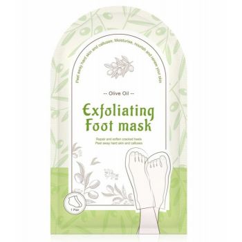 sosete Exfoliante cu Ulei de Masline pentru Picioare, Reparare Profunda si Calcaie Fine