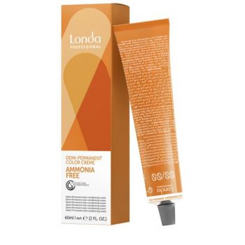 Vopsea de Par Profesionala Demipermanenta Fara Amoniac - Londa Professional, nuanta 7/43 Blond Mediu Cupru Auriu, 60 ml