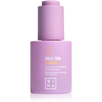 3INA The Tan Easy Self-Tan Face Drops picaturi pentru bronzare faciale