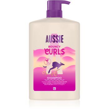 Aussie Bouncy Curls șampon intens hidratant pentru par ondulat si cret