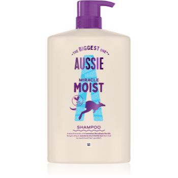 Aussie Miracle Moist sampon hidratant pentru păr uscat și deteriorat