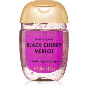 Bath & Body Works Black Cherry Merlot Pocketbac gel pentru curățarea mâinilor