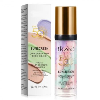 Baza de Machiaj Multifunctionala 3 in 1 cu SPF 50 ,   Corector de Ton, Hidratant si Matifiant