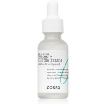 Cosrx AHA/BHA Vitamin C Booster Serum ser exfoliant de netezire pentru o piele mai luminoasa