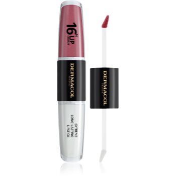 Dermacol 16H Lip Colour ruj rezistent si luciu de buze.