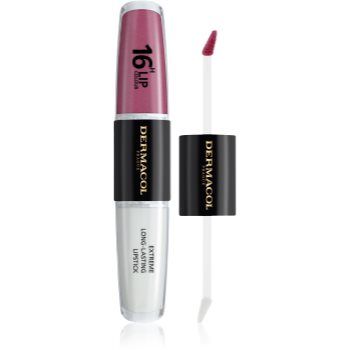 Dermacol 16H Lip Colour ruj rezistent si luciu de buze.
