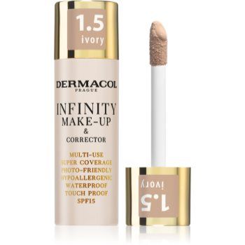 Dermacol Infinity fond de ten cu acoperire ridicată SPF 15