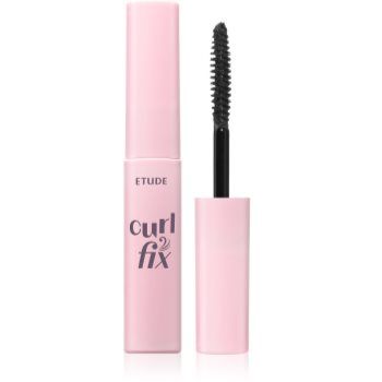 ETUDE Curl Fix Mascara Mini mascara waterproof pentru volum și gene curbate