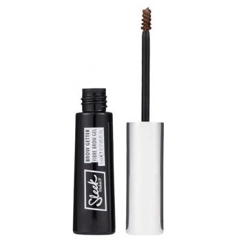 Gel pentru Definirea Sprancenelor cu Fibre - Sleek MakeUP Fibre Sleek Brow Getter Fibre Brow Gel, nuanta Ash Brown, 5 ml