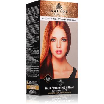 Kallos Glow Lasting Cream Colour Culoare permanenta pentru par