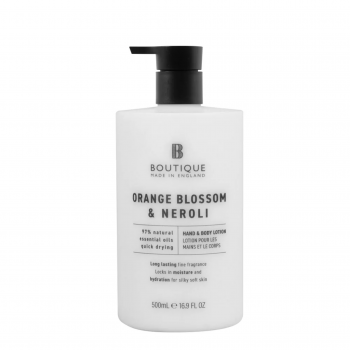 Lotiune pentru maini & corp cu parfum de flori de portocal & neroli, Boutique, 500 ml