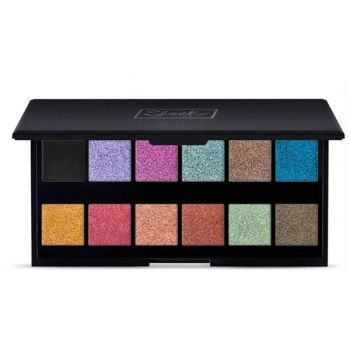 Paleta Farduri - Sleek MakeUP i-Divine Eyeshadow Palette, nuanta Making Waves, 12 g