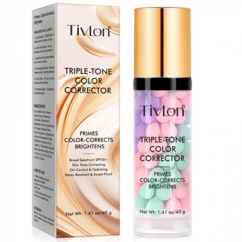 Primer Corector 3 in 1 cu SPF 50 ,   Hidrateaza, Matifiaza si Uniformizeaza Tonul Pielii, 40 g