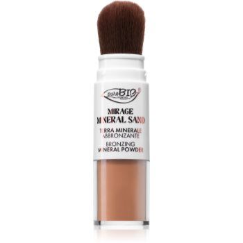puroBIO Cosmetics Mirage Mineral Sand pudra bronzanta cu minerale pentru fata si corp