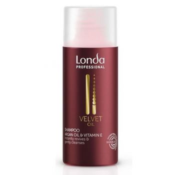 Sampon cu Ulei de Argan - Londa Professional Velvet Oil Shampoo, 50 ml