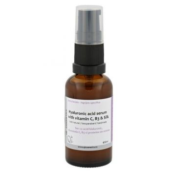 Ser cu acid hialuronic cu vitamina C, B3 si proteine de matase, 30 ml