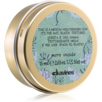 Davines More Inside Medium Hold Finishing Gum guma pentru styling pentru un aspect mat