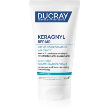 Ducray Keracnyl Repair Soothing Compensating Cream crema calmanta si hidratanta pentru piele sensibila predispusa la acnee