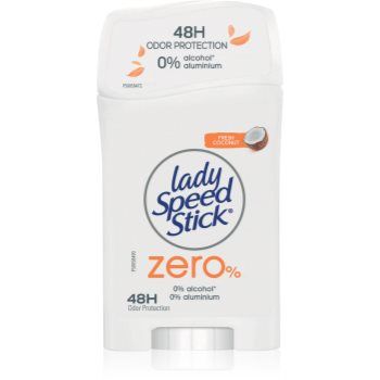 Lady Speed Stick Zero Fresh Coconut deodorant fără conținut săruri de aluminiu