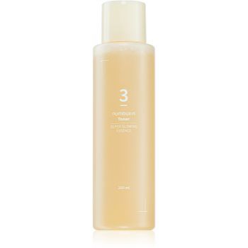 Numbuzin No. 3 Super Glowing Essence Toner solutie tonica cu efect de iluminare pentru a restabili fermitatea pielii