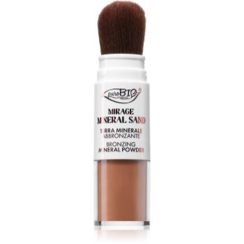 puroBIO Cosmetics Mirage Mineral Sand pudra bronzanta cu minerale pentru fata si corp