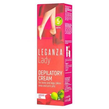 SHORT LIFE - Crema epilatoare cu ulei de argan 5 Minutes Leganza Lady, 100 ml