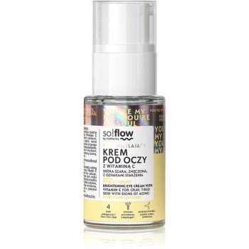 so!flow Brightening Eye Cream With Vitamin C cremă de ochi detoxifiantă și iluminatoare cu vitamina C