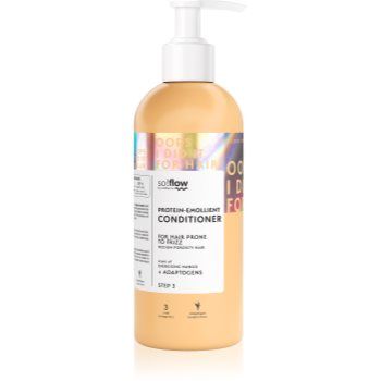 so!flow Medium Porosity Hair Protein-Emollient Conditioner balsam pentru par cu efect hidratant anti-electrizare