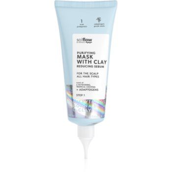 so!flow Purifying Mask Reducing Sebum masca pentru curatare profunda pentru un scalp seboreic
