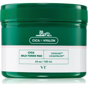VT Cosmetic Cica Mild Toner Pad discuri pentru indepartarea impuritatilor cu efect calmant
