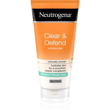 Neutrogena Clear & Defend 0.5% Salicylic Acid cremă hidratantă oil free Neutrogena Clear & Defend 0.5% Salicylic Acid cremă hidratantă oil free