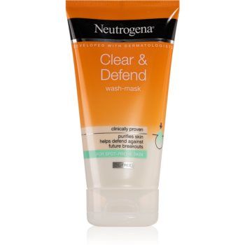 Neutrogena Clear & Defend Masca si gel de curatare 2 in 1